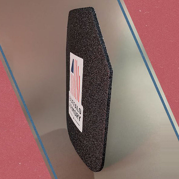 Buffalo Armory Game Changer Level III+ Steel Plate - 10x12, Single Curve, Shooters Cut