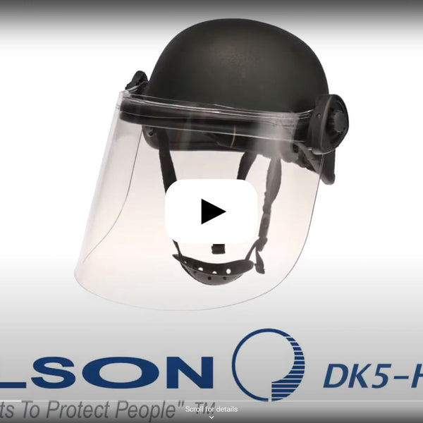 Paulson DK5 Clear Riot Faceshield, .250AF, 6in